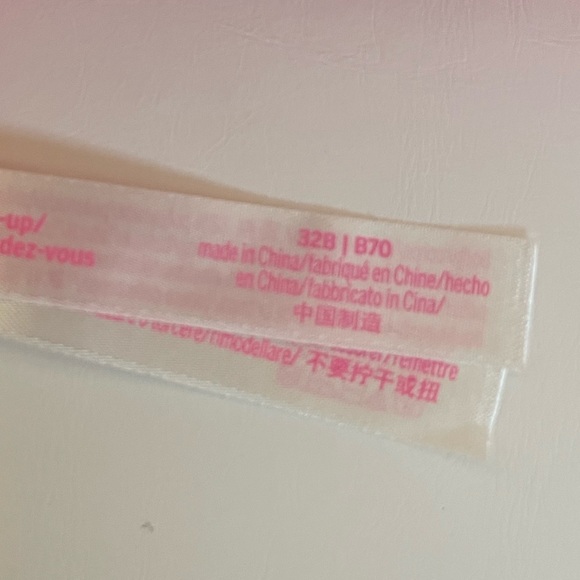 PINK brand red strapped lace push-up bra 32B - Picture 5 of 10